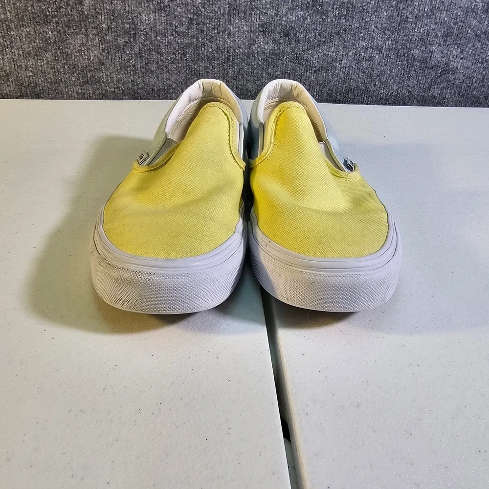 Vans Classic Slip-On‎ | Pastel Two-Tone Yellow & Mint | Women's 8 / Men's 6.5